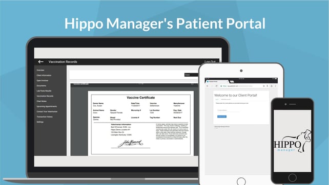 hippo manager veterinary software Patient Portal