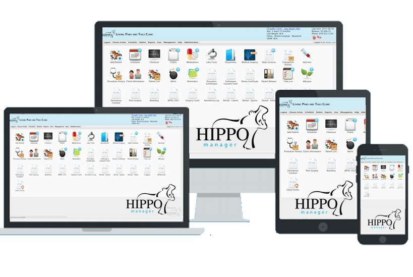 Hippo Manager Veterinary Software Wireless Devices