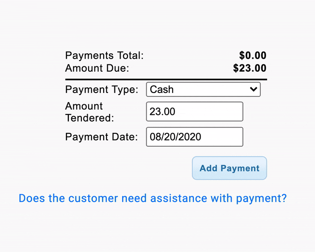Select Scratchpay as Payment Type in Hippo Manager